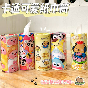 Sanrio Tissue Box Home Living Room Table Cute Kuromi My Melody Cinnamoroll Tissue Case Cartoon Multi-functional Desktop Decorations Storage Box