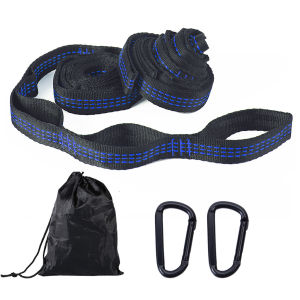 2pcs Adjustable Tree Hanging Extension Hammock Straps Heavy Suspension Climbing Rope Aerial Yoga Hammock Belt with Buckle