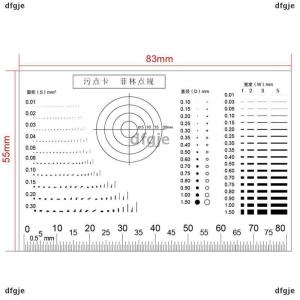 [COD] dfgje Vết nứt tương phản vật nuôi chấm dòng kiểm tra chất lượng bề mặt Gauge Point Gauge phim trong suốt Stain thẻ so sánh thẻ