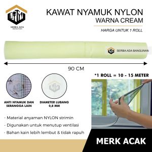 KAWAT KAIN KASA NYAMUK KAIN KASA PENYARING SARINGAN KAWAT NYAMUK MESH NYLON NILON STRIMIN JARING ANTI NYAMUK VENTILASI MURAH