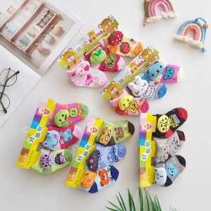 3 Pasang Kaos Kaus Kaki Anak Bayi Karakter 3D Boneka 0-12 Bulan Perempuan Laki Laki