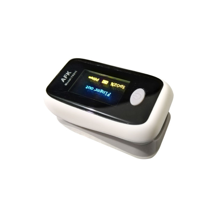 AFK YK011 Fingertip Pulse Oximeter (White with Grey) Lazada PH