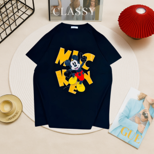 Áo thun nữ local brand Gucaa Việt Nam in hình Mickey cotton freesize