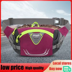 Nylon Anti-Theft Pack Belt Bags Lightweight Running Belt Waist Pack Elastic Breathable High Capacity with Zipper for Outdoor Sport