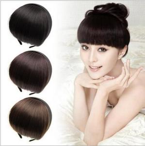 TSE Wig bangs fashionable and realistic hair band Straight bangs Korean sweet hair bands thickened wig with sideburns SW36