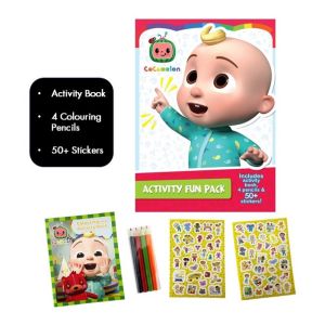 Cocomelon Activity Book Fun Pack For Kids With Colour Pencils & Stickers