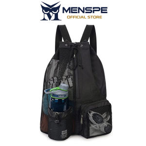 MENSPE กระเป๋าเป้ใส่กระเป๋าเป้สะพายหลังมีสายรูดสำหรับไปยิมกลางแจ้งกันน้ำกระเป๋าเป้สำหรับฝึกกีฬาว่ายน้ำกระเป๋าสำหรับปั่นจักรยานไหมพรมสำหรับเด็กผู้ชายและผู้หญิงพร้อมช่องใส่รองเท้า