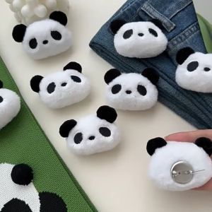New Little Panda Brooch Plush Toy Panda Panda Cartoon Doll Brooch Accessories Schoolbag Clothing