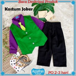 Carnaval Series | Kostum Joker | Setelan Anak Laki Laki & Dewasa | Costume Karnaval Pesta Halloween