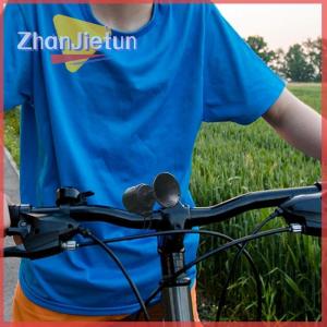 zhanjietun Bicycle Bell Electronic Horn Loud Warning Sound ABS 120db Safety Electric Bell IPX4 Speaker Alarm Ring For Scooter Road Bike