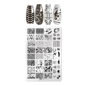 Stainless Steel Nail Art Stamping Plates Flower Line Designs Nail Images Plates Manicures Templates Nail Art Tool