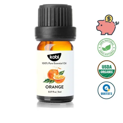 Tinh dầu thiên nhiên Cam Ngọt Kobi Orange essential oil giúp thơm phòng chống trầm cảm kích thích miễn dịch - 5ml