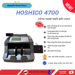 Máy Đếm Tiền Hoshico 4700 Tổng Tiền Siêu Chính XácKiểm Giả Uv