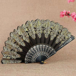 Seeko 1Pc Dance Hand Held Fans Photo Props Wedding Party Decoration Chinese Style Folding Fan
