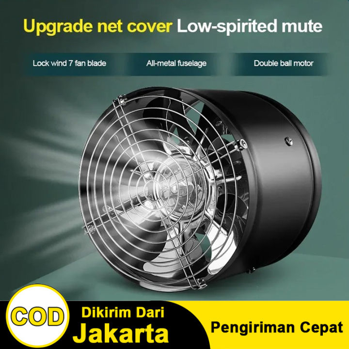 High-Speed Exhaust Fan Inline Duct Kitchen Extractor Metal Toilet Fan ...