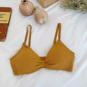 Áo Bra Thắt Nơ 2 Dây Cotton Sịn Sò Áo Lót Bra Mút Đệm Mỏng Cực Đẹp You&Me Bra - 308