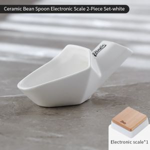 BINCOO Coffee Spoon Ceramic Coffee Bean Measuring Spoon Coffee Bean Weighing Spoon Coffee Gadgets 20g