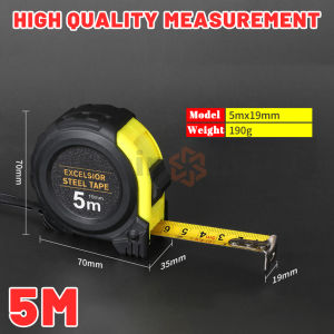 Standard steel tape measure 5M 10M retractable measuring tape meter tape measure heavy duty
