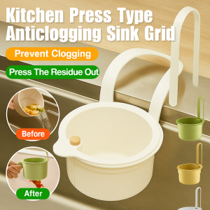 Push-type Multi-function Sink Hanging Basket Durable Rust-Proof Disassembly Sink Kitchen Waste Filter Kitchen Hanging Basket