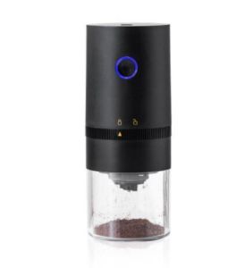 Portable USB Rechargeable Coffee Bean Burr Grinder Adjustable Coarseness for French Press Espresso and Peppercorns