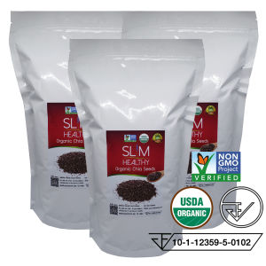 เมล็ดเจีย 3 Kg  Organic Chia seeds Slim Healthy เมล็ดเซีย ออร์แกนิค เมล็ดเชีย ลาซาด้า Chia seed lazada