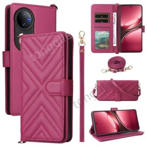 Flip Case For Vivo V50 V40 Pro Lite VivoV50 V50Lite V 50 5G 2025 Leather Phone Cover Casing Card Slot Wallet Stand Holder Soft TPU Edge Shockproof Bumper Lanyard Cross Rope