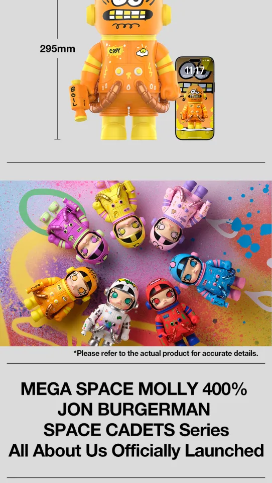 POP MART MEGA SPACE MOLLY 400% JON BURGERMAN SPACE CADETS