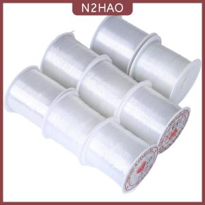 N2HAO Dây nylon trong suốt 50m Dây câu cá Dây treo bóng bay Dây trang sức Dây vòng hoa Giáng Sinh Trang trí tiệc sinh nhật