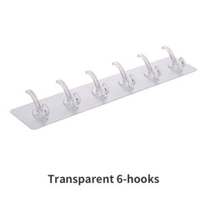 Keys Hooks Anti-skid Traceless Self-Adhesive Wall Hanging Hook Mounted Wall Clothes Hooks Bathroom Kitchen