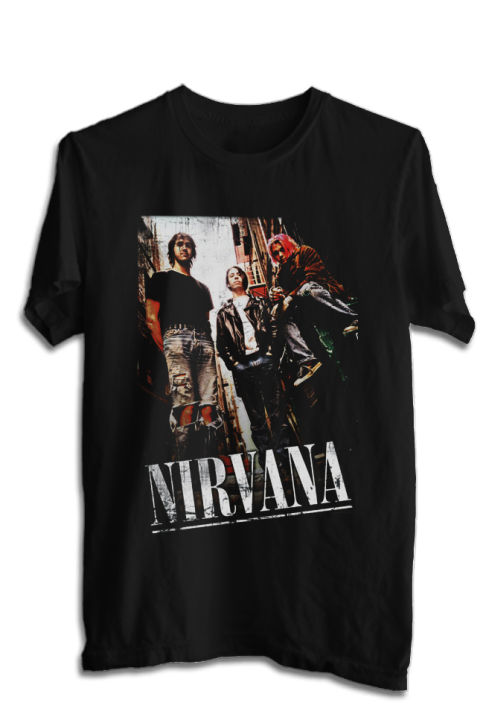 kaos band nirvana tshirt musik rock kurt cobain 23 Lazada PH