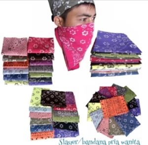Slayer motif batik / slayer multifungsi / baff / scarf motif random