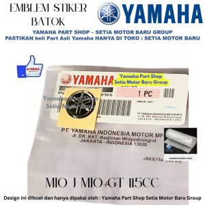 Emblem Stiker Batok MioJ MioGT 115 Asli Yamaha Surabaya