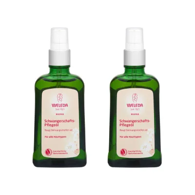 2X Weleda Stretch Mark Massage Oil 100ml (with Pump )