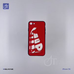 Case Iphone 3D Softcase Casing Timbul Sup- rem Warna Red Edition 11 12 13 14 Pro Max 7Plus XR X XS MAX 7 8 Plus Silicone Anti Crack Pattern