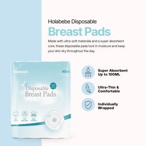 Holabebe Premium Disposable Breast Pads 60pcs
