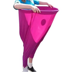 BEIBEI Creative Granny Pants Yard Game Set Funny Exercise Parent Child Pitching Game Family Reunion Game with Bouncy Balls and Air Pump Interactive Adults Game Recreational Team Relay Party