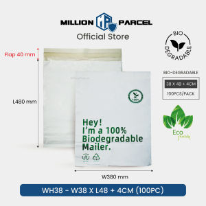 MillionParcel Bio Polymailer Bag | Poly Mailer | Envelope | Mailing Bag | Courier Bag | Packing Bag | Packaging Bag | Parcel Bag