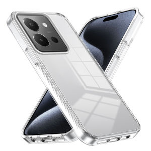 Cứng trong suốt ốp cho Vivo y36 4G y 36 vivoy36 v2247 vỏ điện thoại Silicone cứng bảo vệ mặt sau bằng Nhựa Acrylic chống sốc cho vivoy36 4G