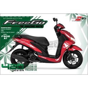 CUTTING STICKER STRIPING YAMAHA FREEGO / STIKER CUTTING FREEGO ALL NEW VARIASI - 420 Design
