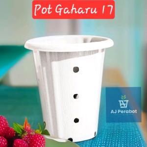GROSIR 1/2 LUSIN Pot Gaharu 17 / Pot Tinggi Lubang / Pot Tanaman / Pot Bunga /Pot Plastik / Pot Anggrek