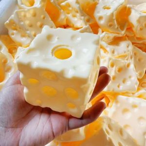 LZYBIM Squeeze Toy Cheese Ball Skin Soft TPR Flexible DIY Pressure Ball Kit Reusable Tactile Satisfaction DIY Empty Ball Skin Adults Beginners