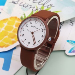 World Times นาฬิกาแฟชั่น สายยาง Bolun ( โบลัน ) แบรนด์แท้ คอลเลคชั่น สีพาสเทล ( แถมฟรี !! กล่องกระดาษ )