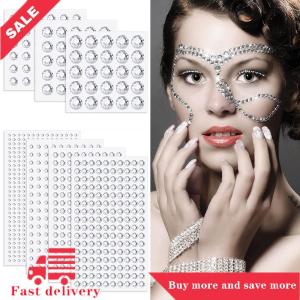 [COD] Self Adhesive Face Hair Gems Rhinestones Crystal Sticker Body Jewels Sticker Makeup Crafts Home Decor Sticker