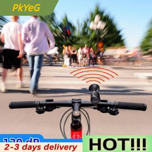PkYeG Bicycle Bell Electronic Horn Loud Warning Sound ABS 120db Safety Electric Bell IPX4 Speaker Alarm Ring For Scooter Road Bike