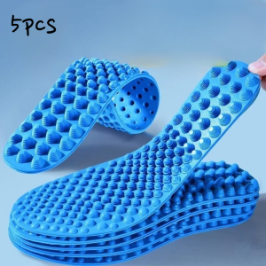 4d Massage Insoles for Men Standing for a Long Time Comfortable and Shock Absorbing for the Soles of the Feet Women S Super Soft Non Slip and Deodorizing Wormwood No Tired Feet活血通络按摩鞋垫