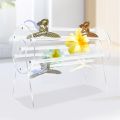 Acrylic Hair Accessories Organizer Holder,360-Degree Rotating Claw Clip Organizer,Hair Clip Organizer Display Clear Stand for Dressing Table for Women and Girls. 