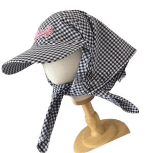 ERYRG Cotton Korean Headscarf Baseball Hat Breathable Quick Drying Sunshade Letter Baseball Cap Peaked Cap Checkered Triangle Headscarf Baseball Cap UV Protection
