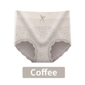 Quần lót tam giác nữ cotton kháng khuẩn cạp cao big size  Quần lót nữ phối ren dễ thương Q06