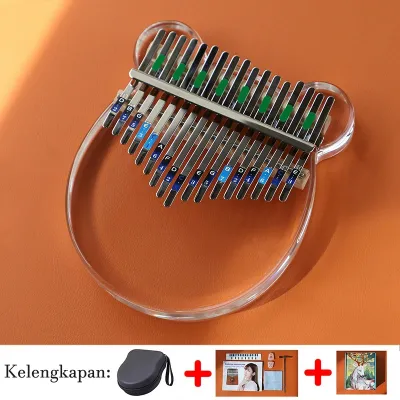 Kalimba Acrylic 17 Key Piano Jari Jempol Crystal Kalimba Alat Musik Thumb Piano