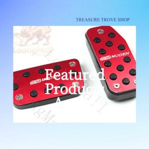 LOONGMALL  [Best value] Mugen Car Anti Slip Accelerator Pedals Brake Pedals For At Honda Fit Jazz Gk5 Vezel Hrv Xrv City Crider 2014 - 2019